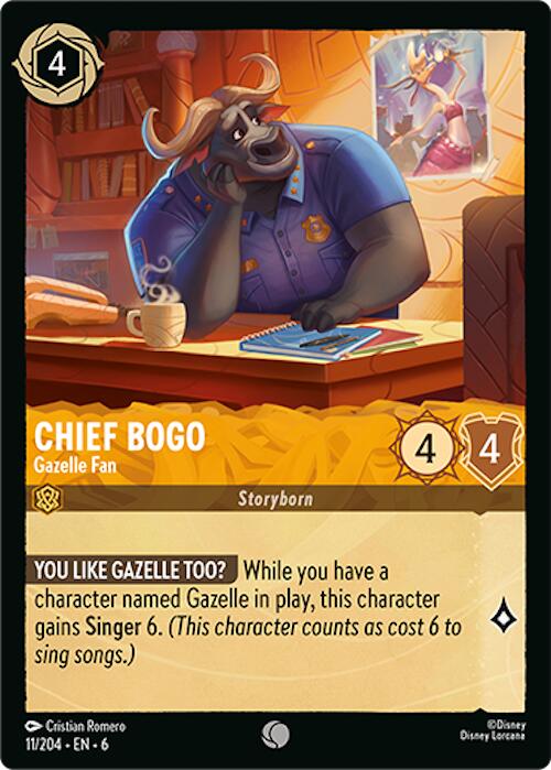 Chief Bogo - Gazelle Fan (11/204) [Azurite Sea] | L.A. Mood Comics and Games