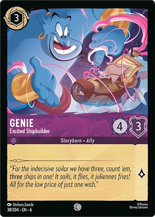 Genie - Excited Shipbuilder (38/204) [Azurite Sea] | L.A. Mood Comics and Games