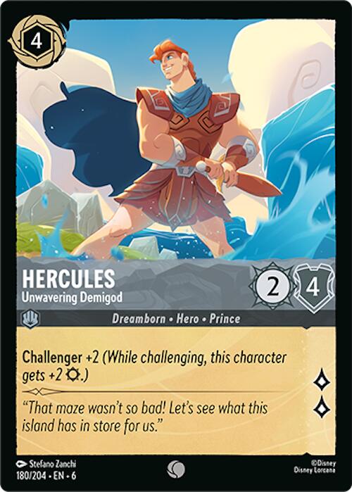 Hercules - Unwavering Demigod (180/204) [Azurite Sea] | L.A. Mood Comics and Games