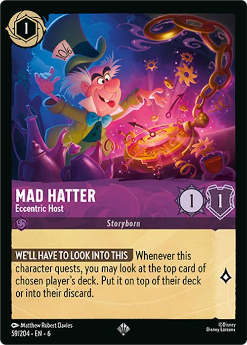 Mad Hatter - Eccentric Host (59/204) [Azurite Sea] | L.A. Mood Comics and Games