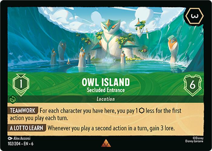 Owl Island - Secluded Entrance (102/204) [Azurite Sea] | L.A. Mood Comics and Games