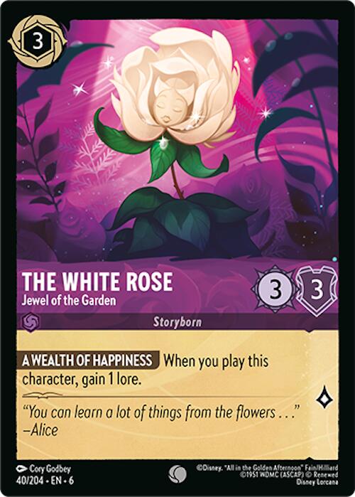 The White Rose - Jewel of the Garden (40/204) [Azurite Sea] | L.A. Mood Comics and Games