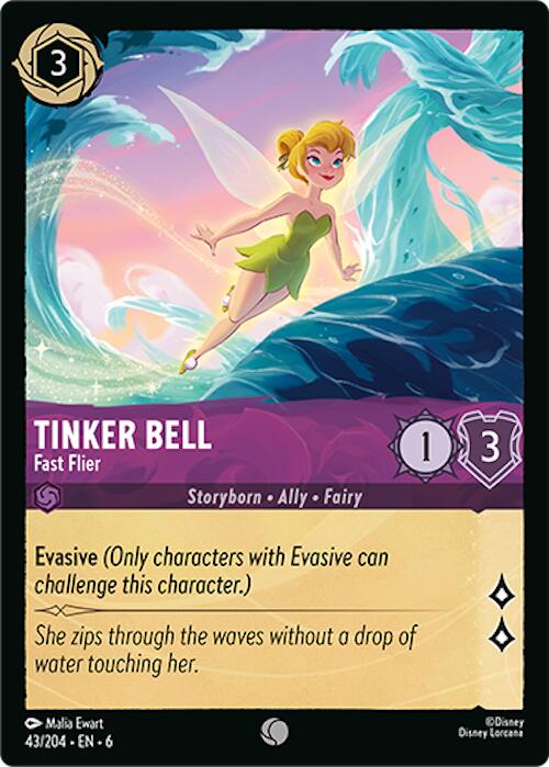 Tinker Bell - Fast Flier (43/204) [Azurite Sea] | L.A. Mood Comics and Games