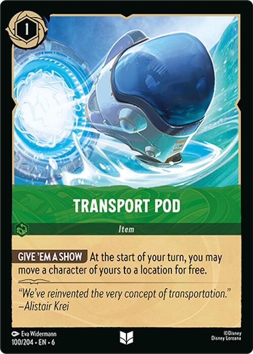 Transport Pod (100/204) [Azurite Sea] | L.A. Mood Comics and Games