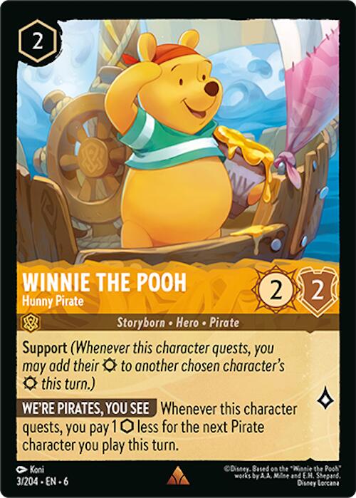 Winnie the Pooh - Hunny Pirate (3/204) [Azurite Sea] | L.A. Mood Comics and Games
