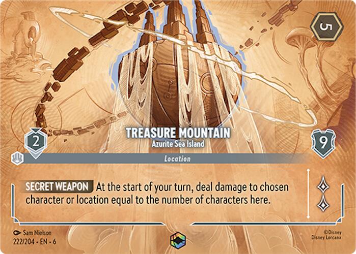 Treasure Mountain - Azurite Sea Island (Enchanted) (222/204) [Azurite Sea] | L.A. Mood Comics and Games
