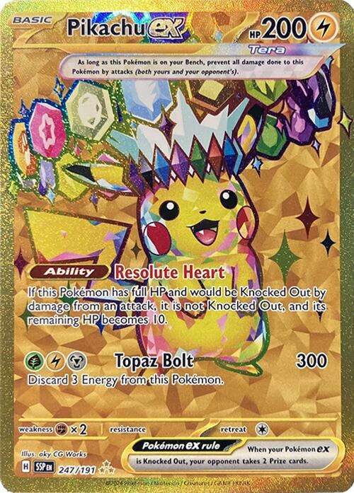 Pikachu ex (247/191) [Scarlet & Violet: Surging Sparks] | L.A. Mood Comics and Games