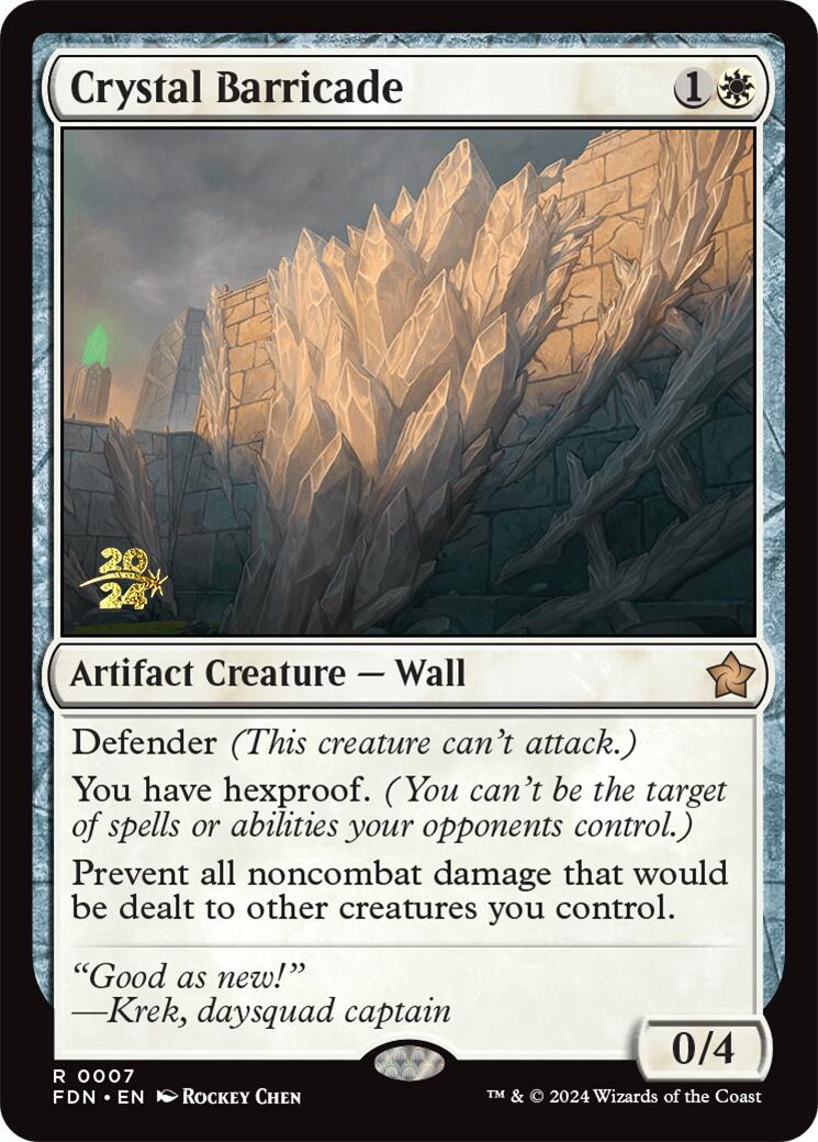 Crystal Barricade [Foundations Prerelease Promos] | L.A. Mood Comics and Games