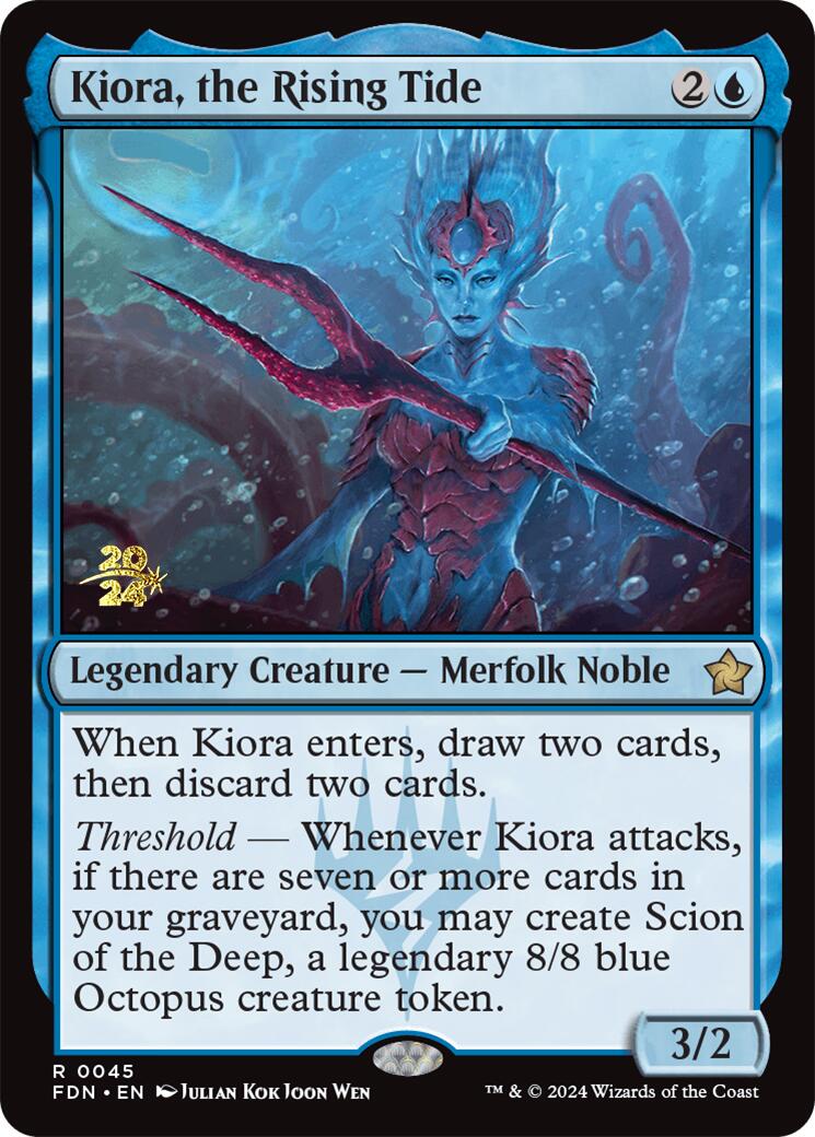 Kiora, the Rising Tide [Foundations Prerelease Promos] | L.A. Mood Comics and Games