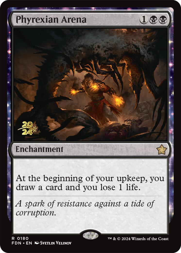 Phyrexian Arena [Foundations Prerelease Promos] | L.A. Mood Comics and Games