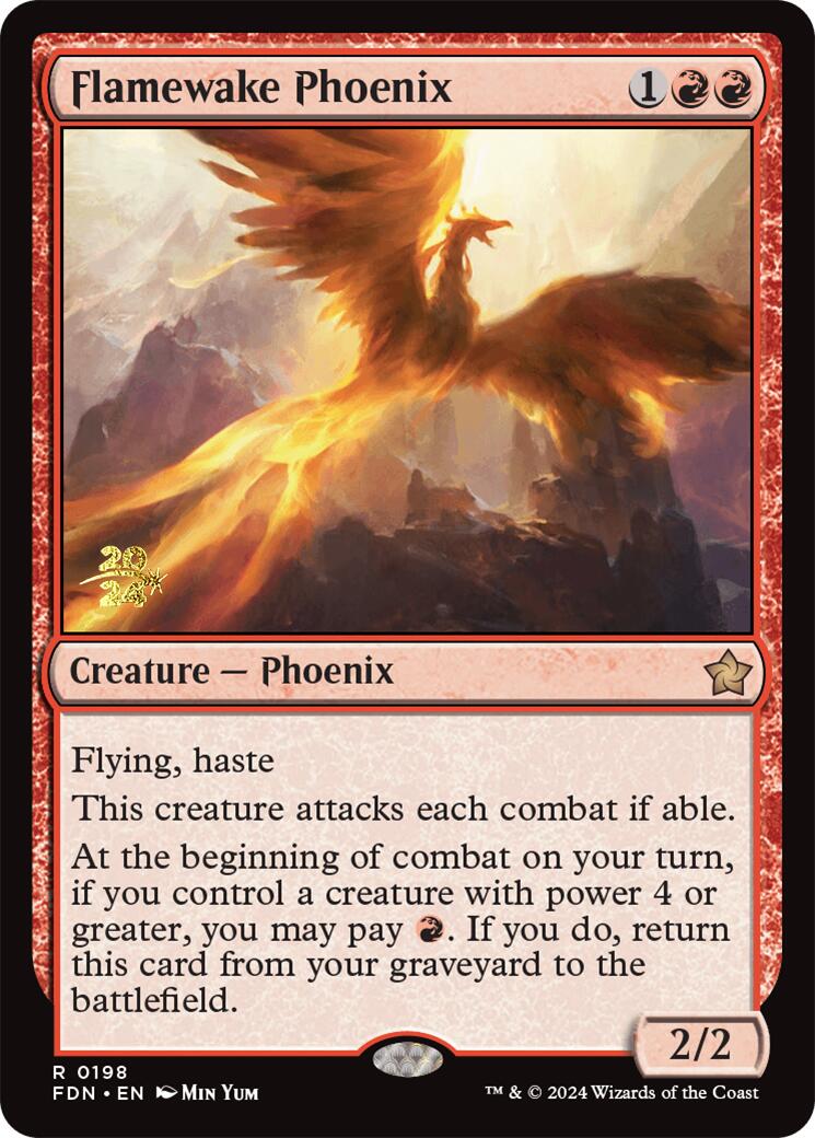 Flamewake Phoenix [Foundations Prerelease Promos] | L.A. Mood Comics and Games