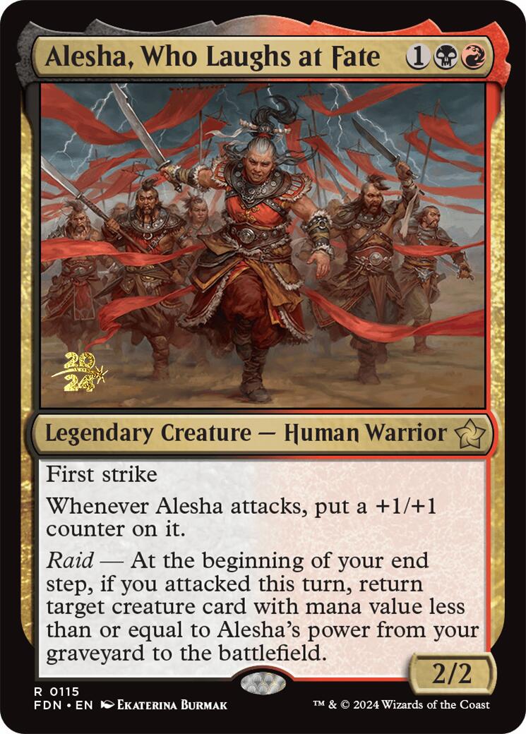 Alesha, Who Laughs at Fate [Foundations Prerelease Promos] | L.A. Mood Comics and Games