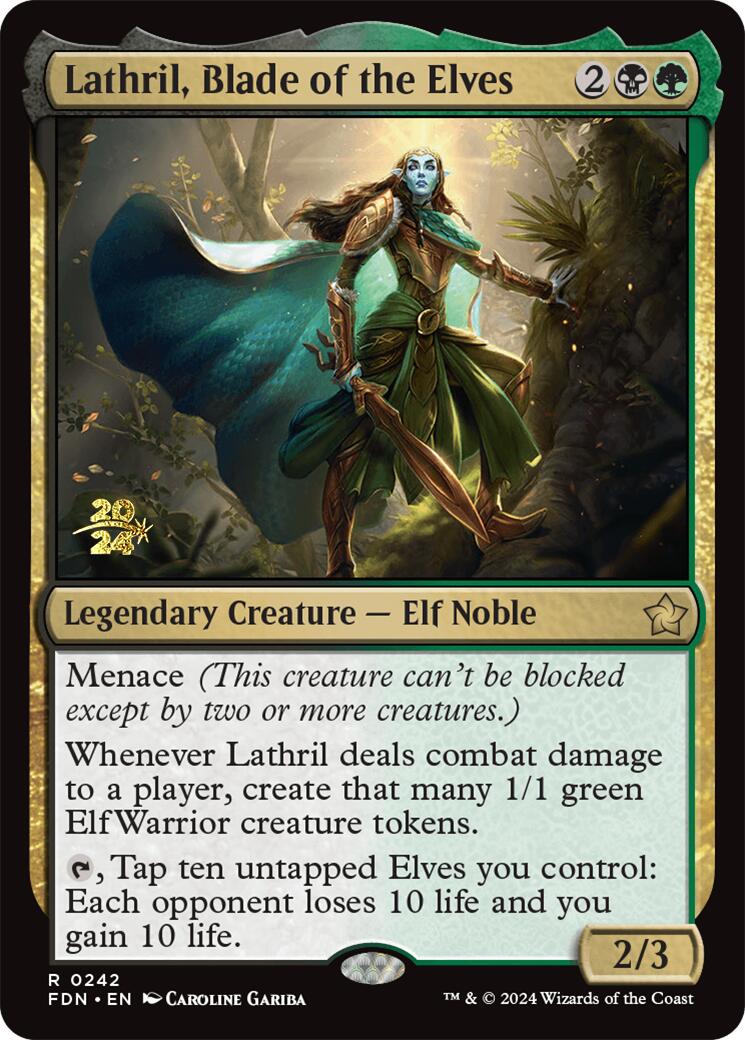 Lathril, Blade of the Elves [Foundations Prerelease Promos] | L.A. Mood Comics and Games