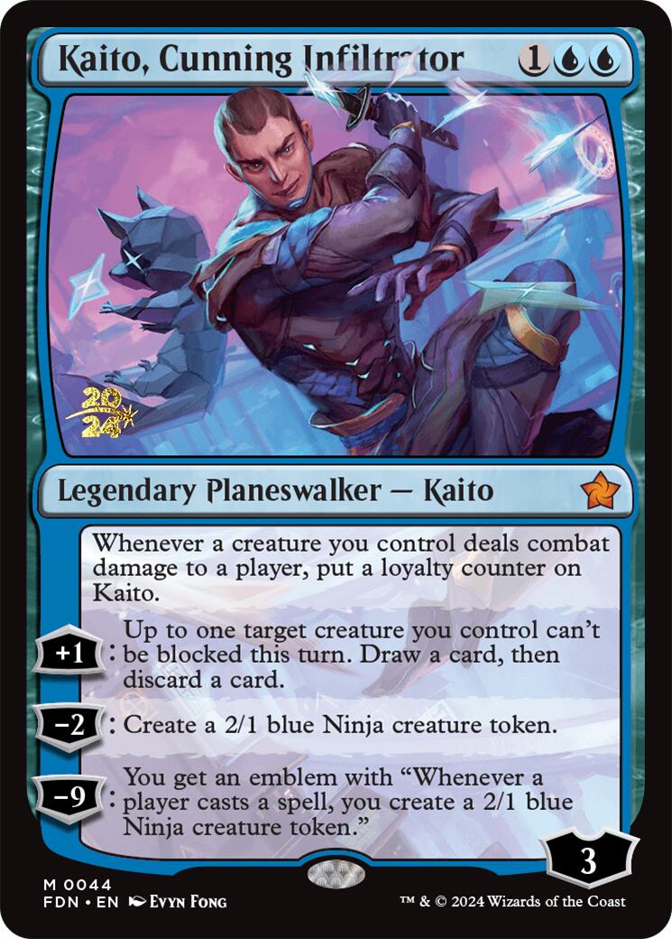 Kaito, Cunning Infiltrator [Foundations Prerelease Promos] | L.A. Mood Comics and Games