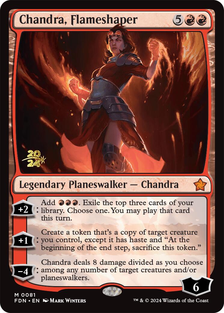 Chandra, Flameshaper [Foundations Prerelease Promos] | L.A. Mood Comics and Games