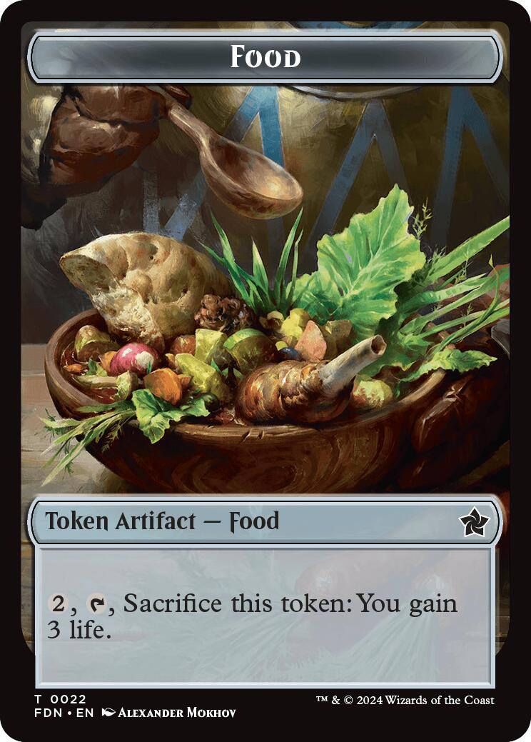 Food // Treasure Double-Sided Token [Foundations Tokens] | L.A. Mood Comics and Games