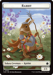 Rabbit // Soldier Double-Sided Token [Foundations Tokens] | L.A. Mood Comics and Games