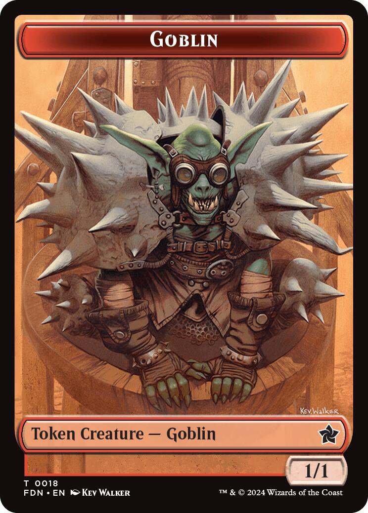 Drake // Goblin Doubled-Sided Token [Foundations Tokens] | L.A. Mood Comics and Games