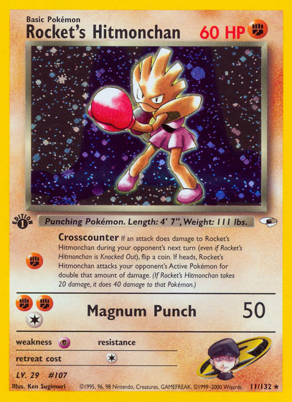 Rocket's Hitmonchan (11/132) [Gym Heroes 1st Edition] | L.A. Mood Comics and Games