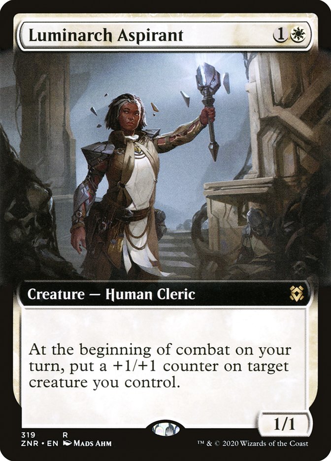 Luminarch Aspirant (Extended Art) [Zendikar Rising] | L.A. Mood Comics and Games
