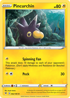 Pincurchin (062/185) [Sword & Shield: Vivid Voltage] | L.A. Mood Comics and Games