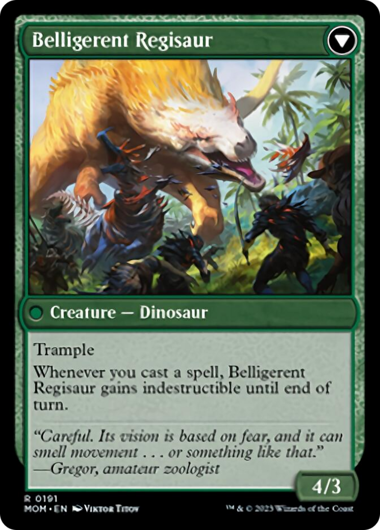 Invasion of Ixalan // Belligerent Regisaur [March of the Machine] | L.A. Mood Comics and Games