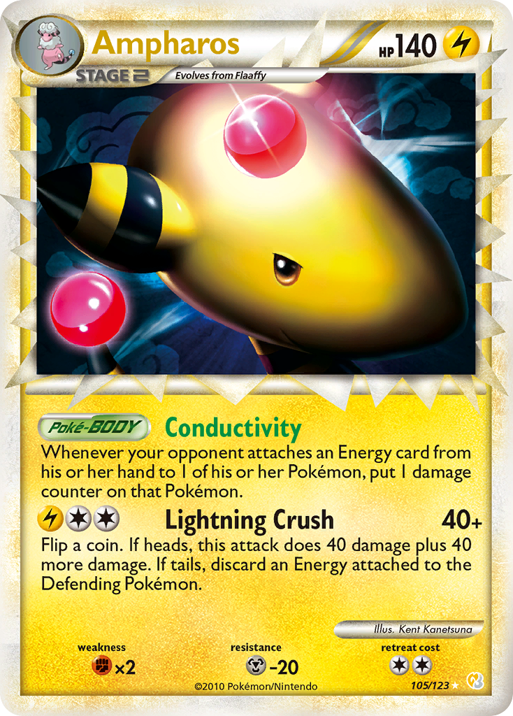 Ampharos (105/123) [HeartGold & SoulSilver: Base Set] | L.A. Mood Comics and Games