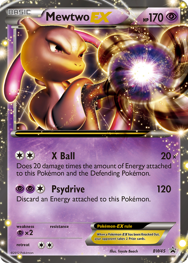 Mewtwo EX (BW45) [Black & White: Black Star Promos] | L.A. Mood Comics and Games