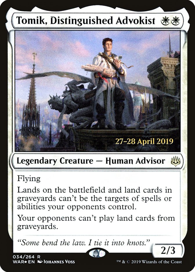 Tomik, Distinguished Advokist [War of the Spark Prerelease Promos] | L.A. Mood Comics and Games