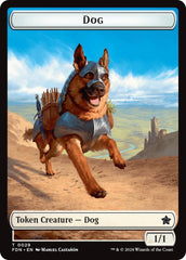 Dog // Beast (0032) Double-Sided Token [Foundations Tokens] | L.A. Mood Comics and Games