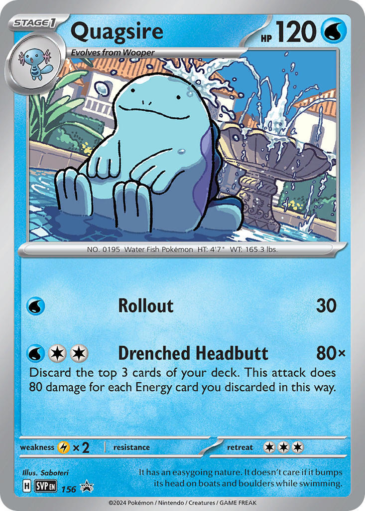 Quagsire (156) [Scarlet & Violet: Black Star Promos] | L.A. Mood Comics and Games