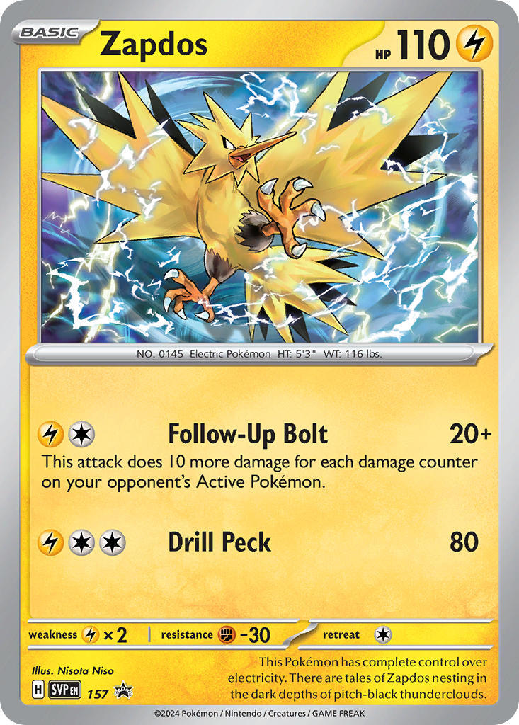 Zapdos (157) [Scarlet & Violet: Black Star Promos] | L.A. Mood Comics and Games