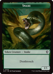 Zombie // Snake Double-Sided Token [Lorwyn Eclipsed Tokens] | L.A. Mood Comics and Games