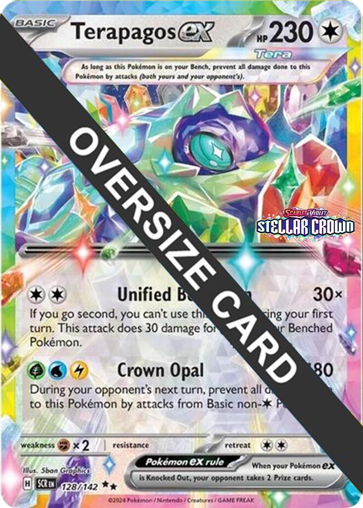 Terapagos ex (128/142) (Jumbo Card) [Scarlet & Violet: Stellar Crown] | L.A. Mood Comics and Games