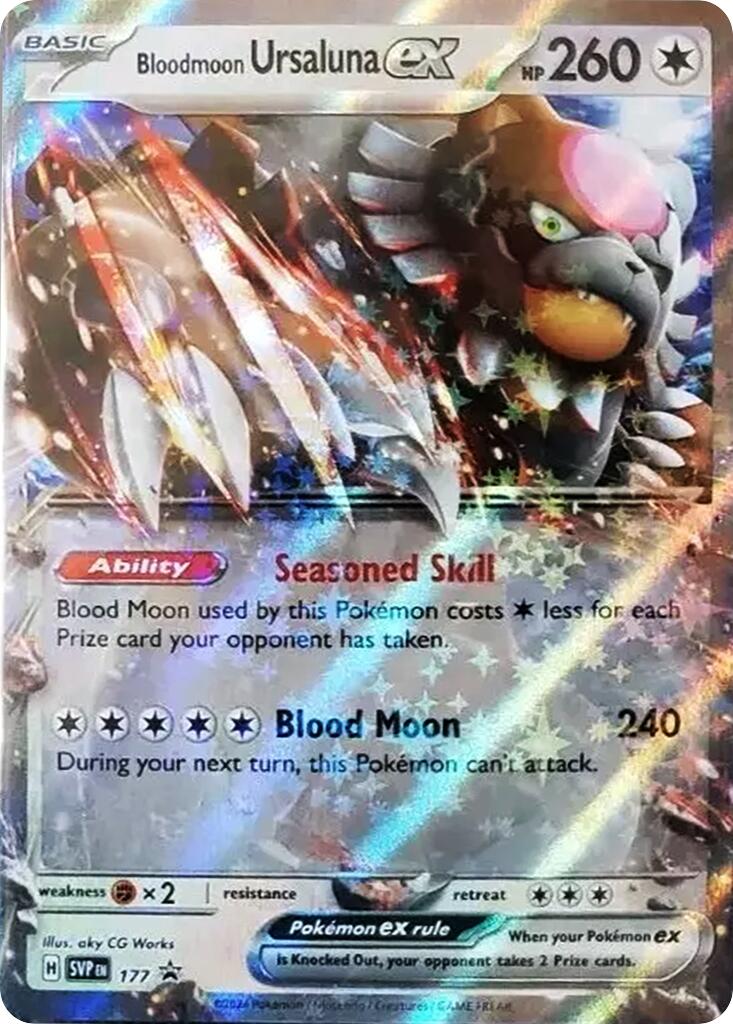 Bloodmoon Ursaluna ex (177) [Scarlet & Violet Promo Cards] | L.A. Mood Comics and Games