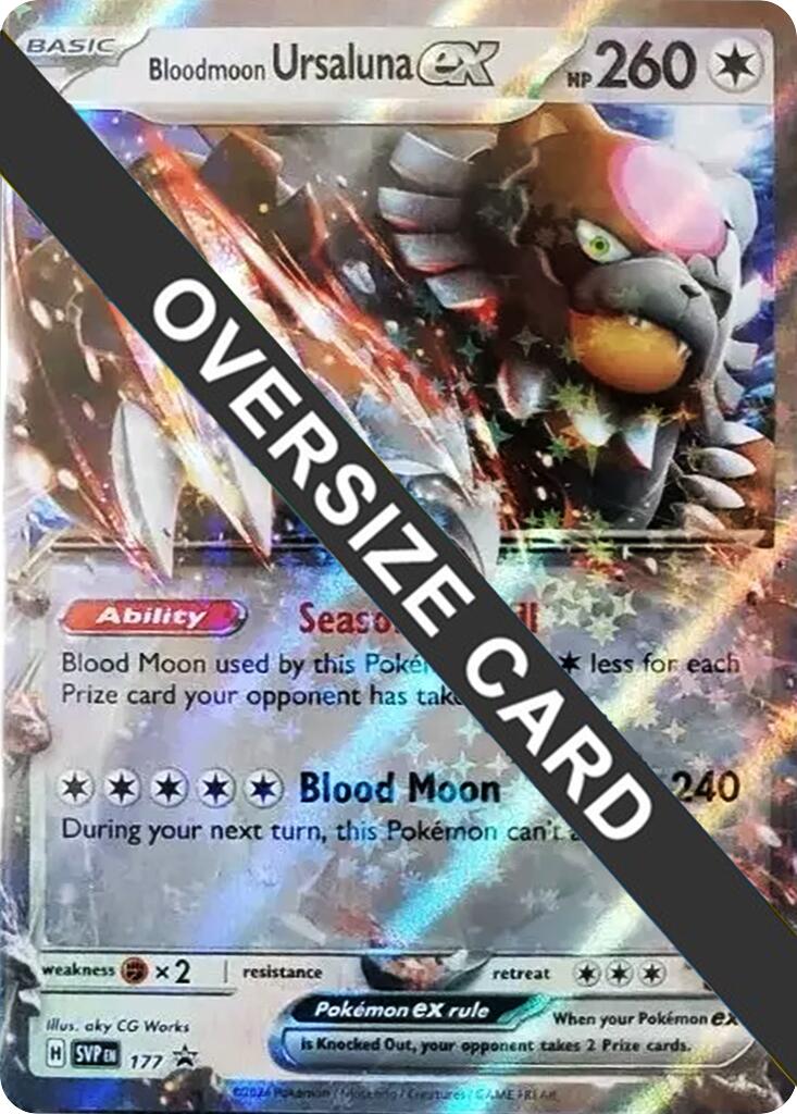 Bloodmoon Ursaluna ex (177) (Jumbo Card) [Scarlet & Violet Promo Cards] | L.A. Mood Comics and Games