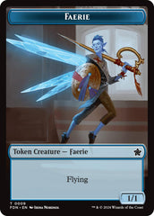 Faerie // Zombie Double-Sided Token [Foundations Tokens] | L.A. Mood Comics and Games