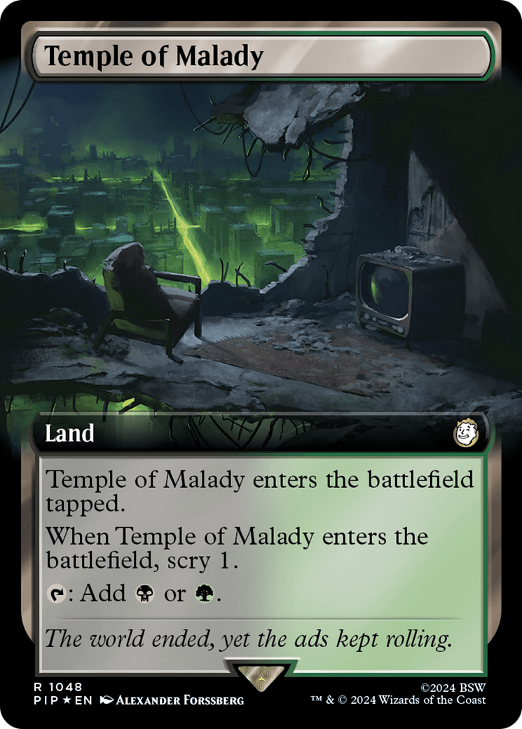 Temple of Malady (Extended Art) (Surge Foil) [Fallout] | L.A. Mood Comics and Games