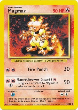Magmar (36/102) [Base Set Unlimited] | L.A. Mood Comics and Games
