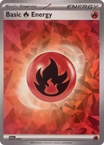 Basic Fire Energy (010) (Cracked Ice Holo) [Scarlet & Violet: Stellar Crown] | L.A. Mood Comics and Games
