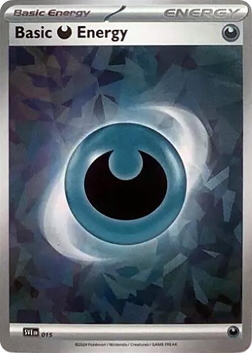Basic Darkness Energy (015) (Cracked Ice Holo) [Scarlet & Violet: Stellar Crown] | L.A. Mood Comics and Games