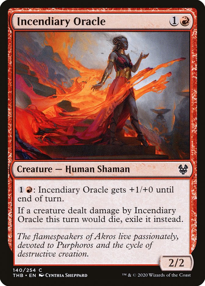 Incendiary Oracle [Theros Beyond Death] | L.A. Mood Comics and Games