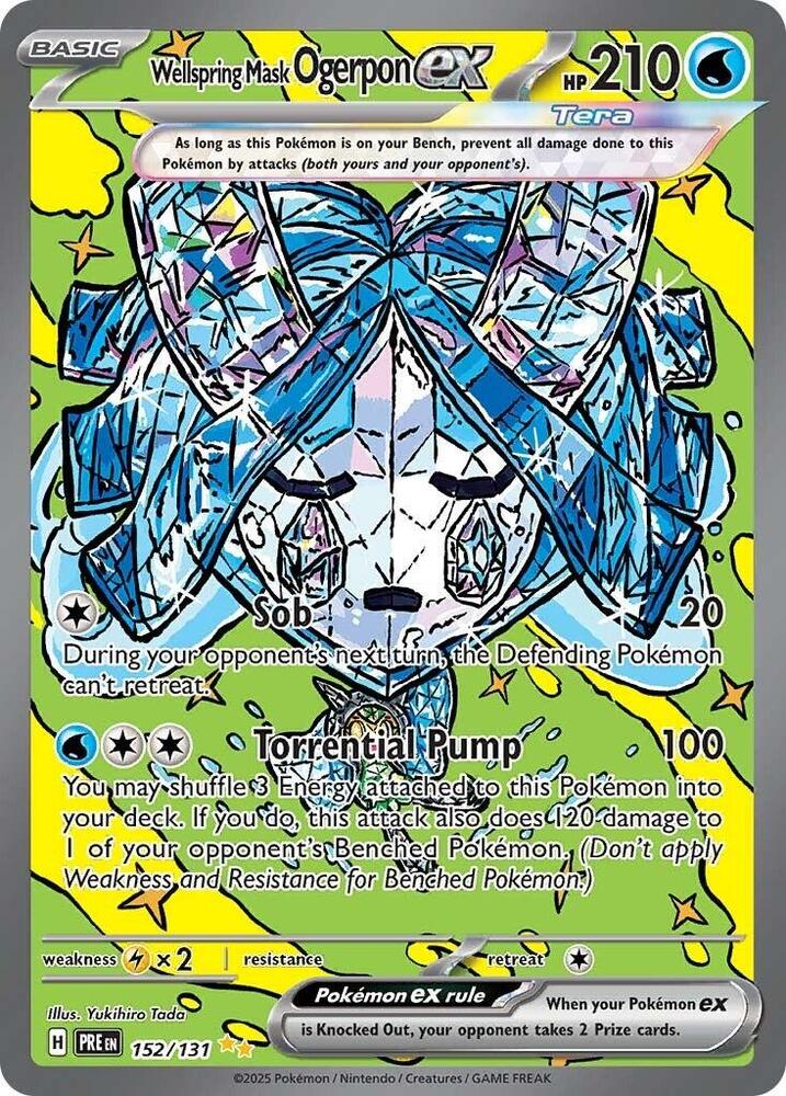 Wellspring Mask Ogerpon ex (152/131) [Scarlet & Violet: Prismatic Evolutions] | L.A. Mood Comics and Games