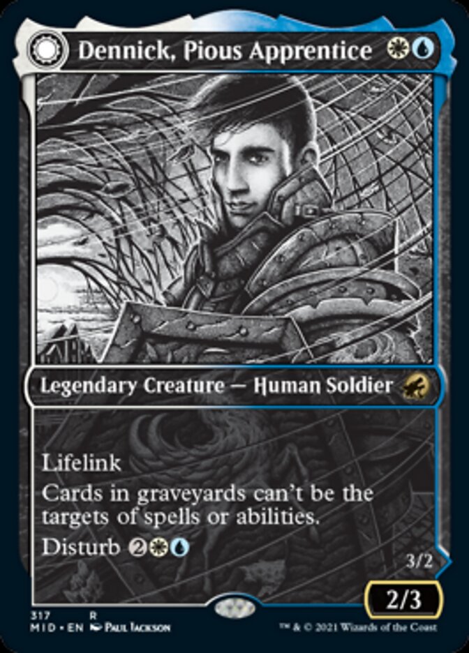 Dennick, Pious Apprentice // Dennick, Pious Apparition (Showcase Eternal Night) [Innistrad: Midnight Hunt] | L.A. Mood Comics and Games