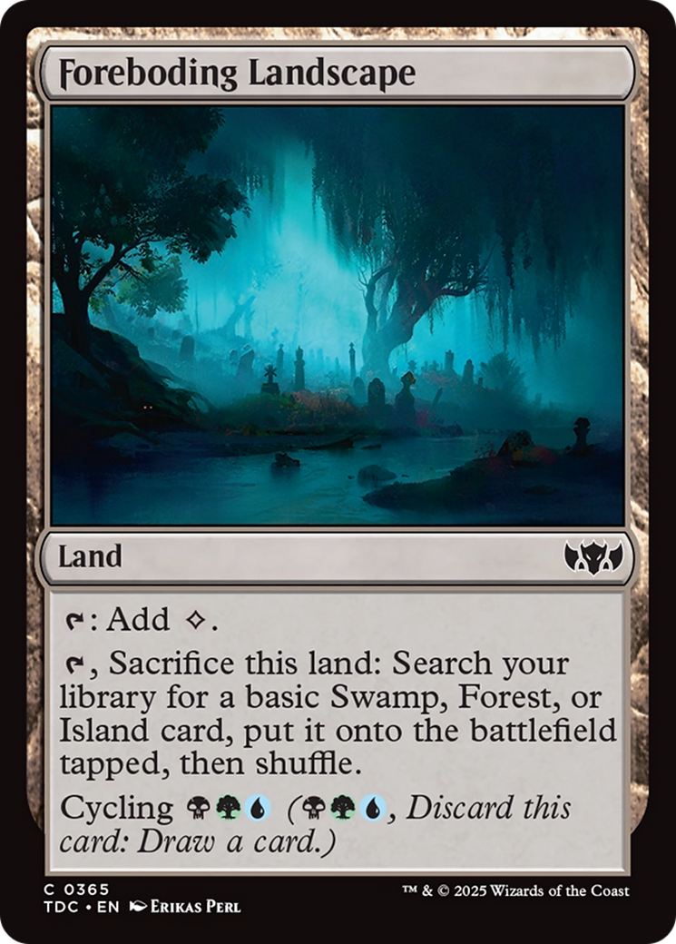 Foreboding Landscape [Tarkir: Dragonstorm Commander] | L.A. Mood Comics and Games