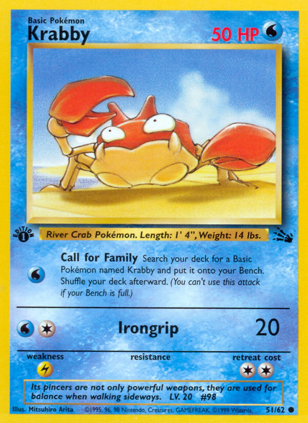 Krabby (51/62) [Fossil 1st Edition] | L.A. Mood Comics and Games