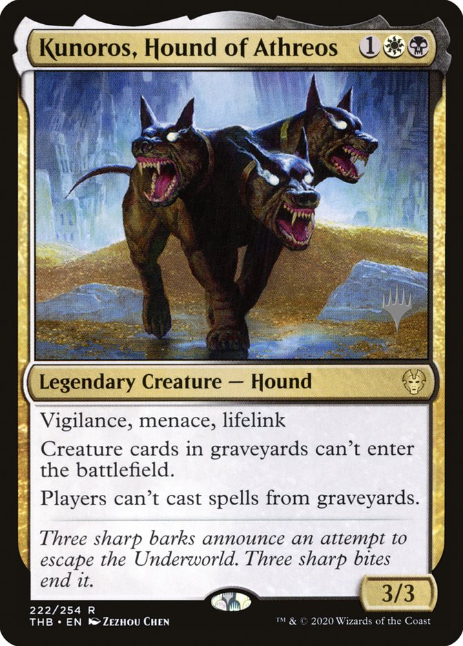 Kunoros, Hound of Athreos (Promo Pack) [Theros Beyond Death Promos] | L.A. Mood Comics and Games