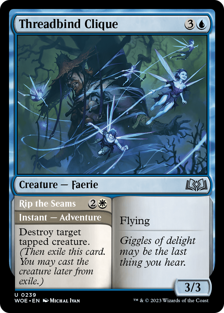 Threadbind Clique // Rip the Seams [Wilds of Eldraine] | L.A. Mood Comics and Games