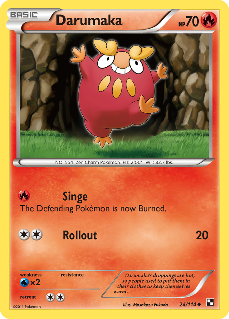 Darumaka (24/114) [Black & White: Base Set] | L.A. Mood Comics and Games