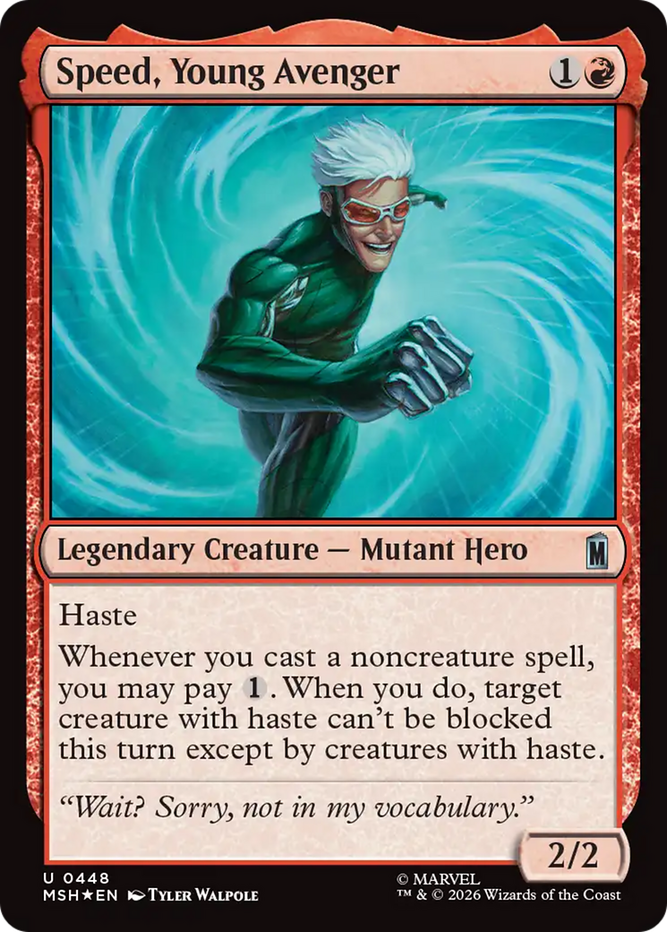 Speed, Young Avenger (Surge Foil) [Marvel Super Heroes] | L.A. Mood Comics and Games